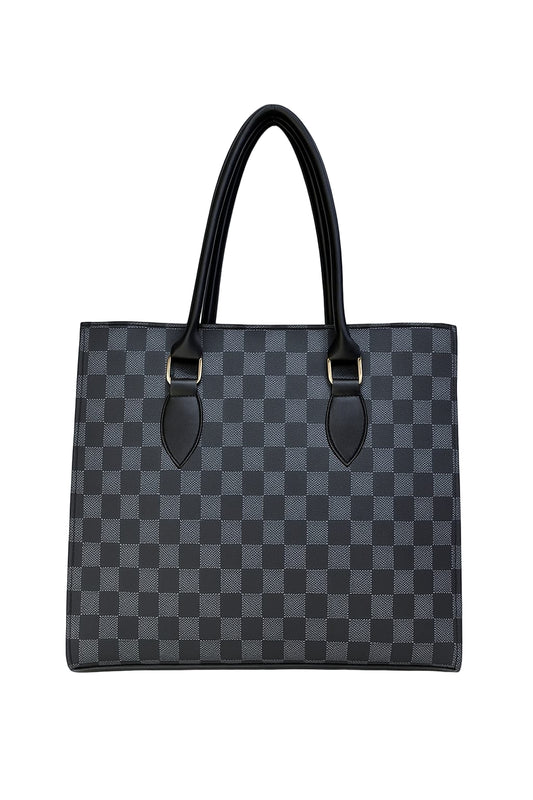 CHECKER HAND BAG PINK