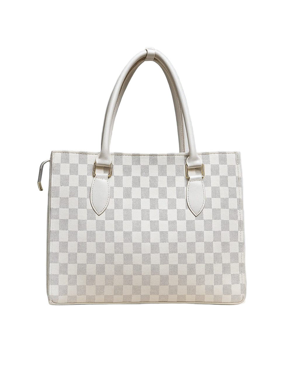 CHECKER HAND BAG PINK