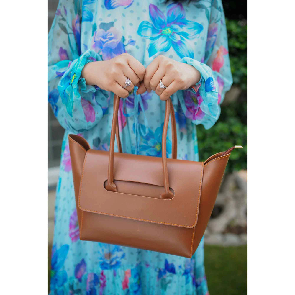 CHAMP TOP HANDLE BAG BROWN