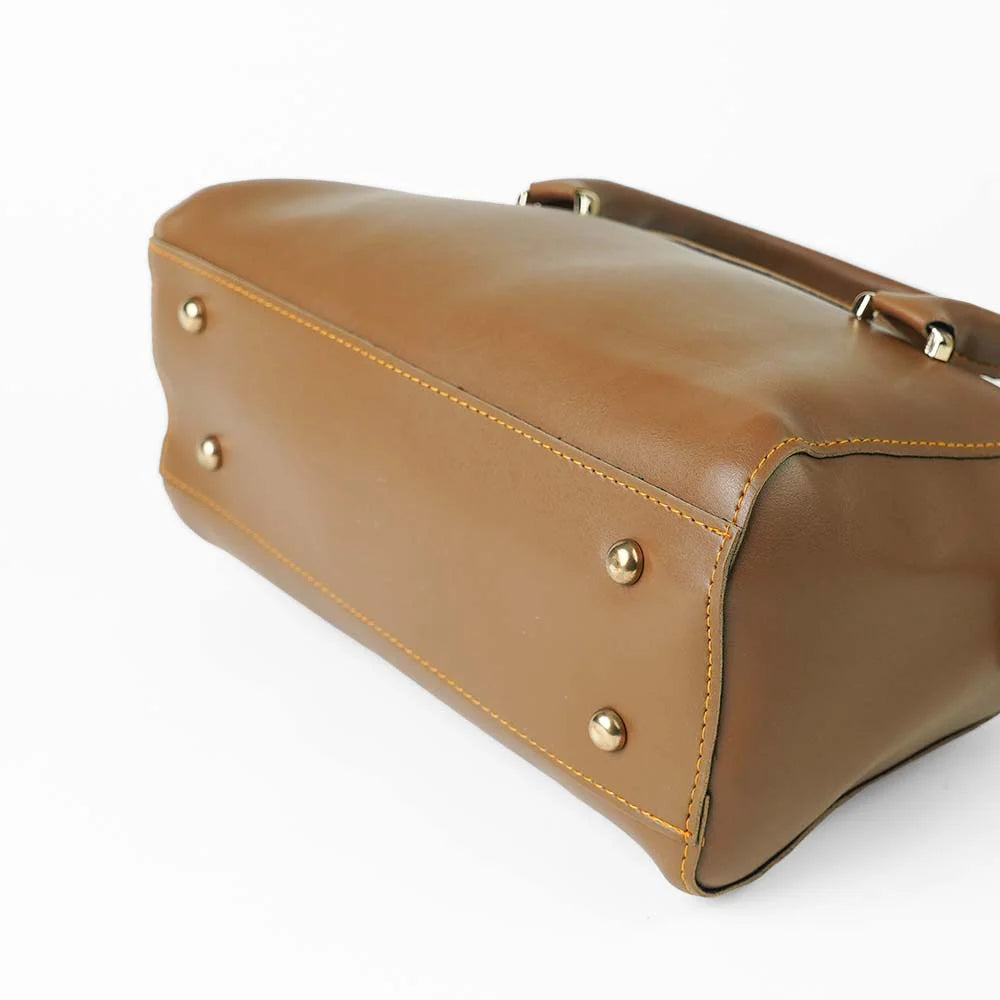 DEMPLE TOP HANDLE BAG BROWN