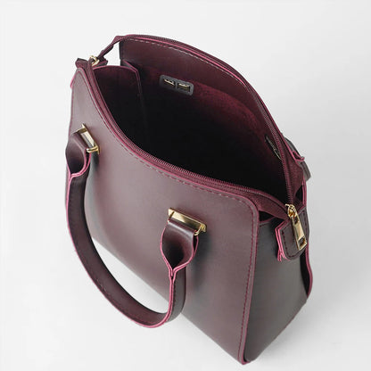 FIXIEO TOPE HANDLE BAG MAROON