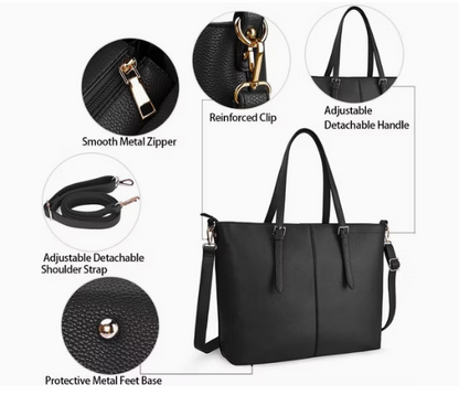 FALCON TOTE HAND BAG BLACK