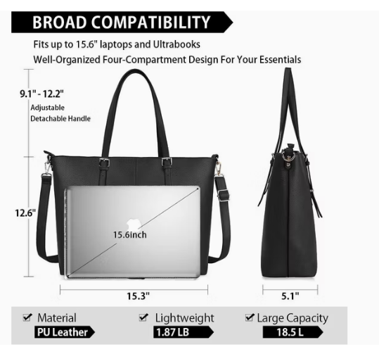 FALCON TOTE HAND BAG BLACK