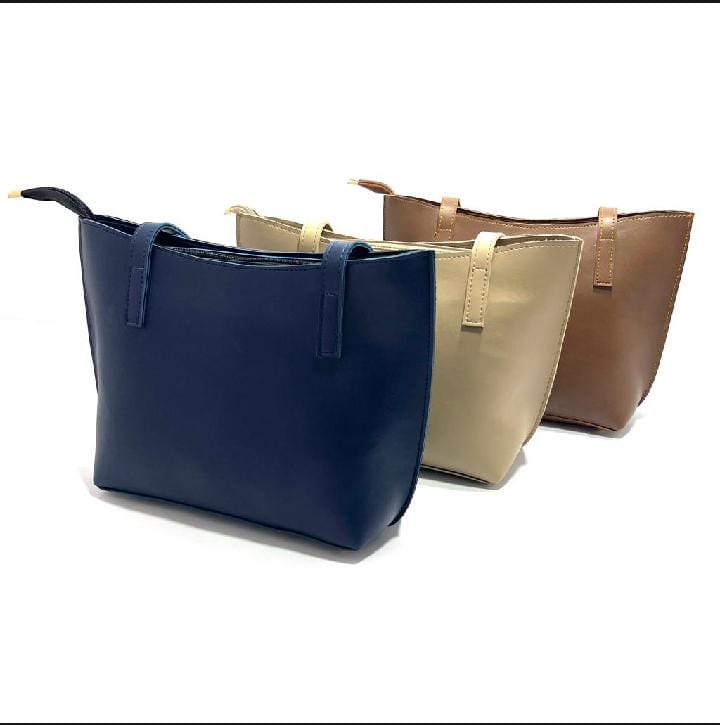 Blue signature tote bag