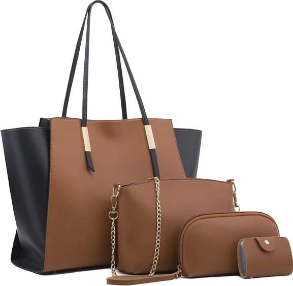 Adora set of 4 bag black & brown