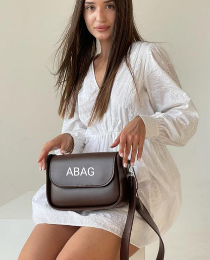 Aurelia built bag chocolate brown