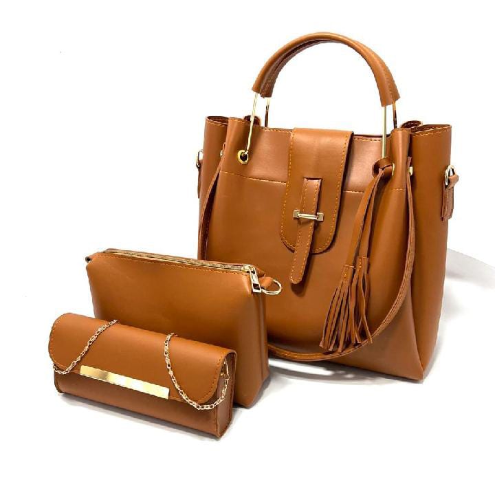 LUXURY 3PC BAG SET BLACK