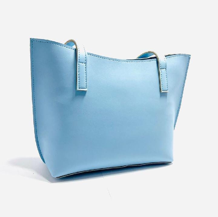 Blue signature tote bag