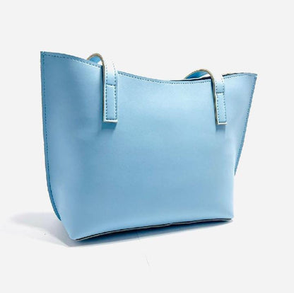 Blue signature tote bag