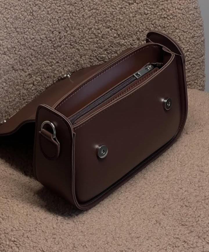 Aurelia built bag chocolate brown