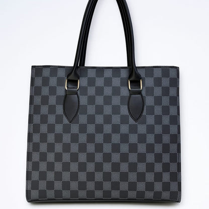 CHECKER HAND BAG PINK