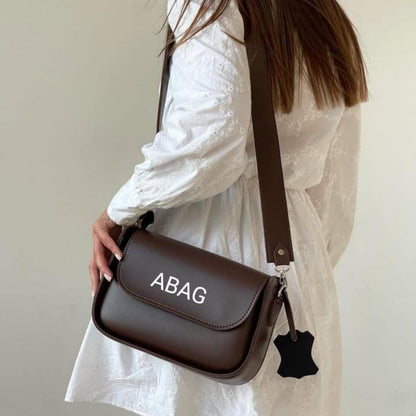 Aurelia built bag chocolate brown