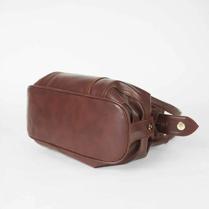 LAME SOFT BAG BROWN