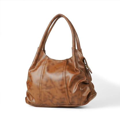 LAME SOFT BAG BROWN